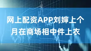 网上配资APP刘婶上个月在商场相中件上衣
